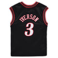 PH.76ers #3 Allen Iverson Mitchell & Ness Preschool 2000-2001 Hardwood Classics Throwback Team Jersey Black Stitched American Basketball Jersey