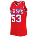 PH.76ers #53 Darryl Dawkins Mitchell & Ness Hardwood Classics 1979-80 Swingman Jersey Red Stitched American Basketball Jersey